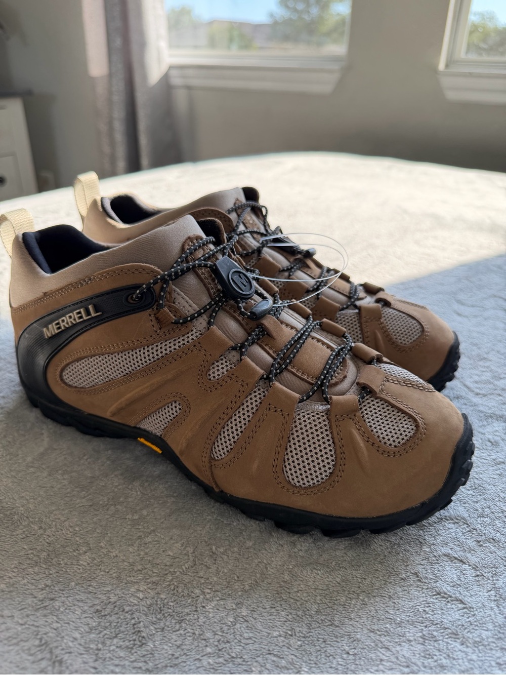 Merrell  Men's Brown and Black Trail Hiking Athletic Shoes